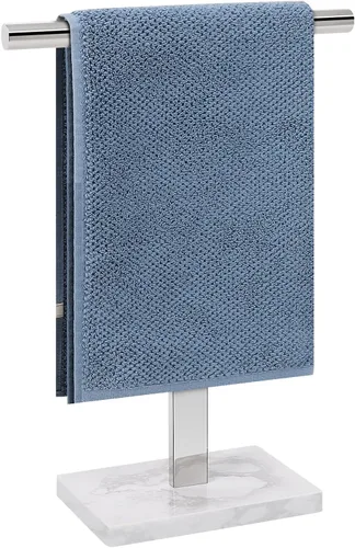 Miniatura 11 de Toallero de mano, soporte de toalla en forma de T para baño, barra de toallero de mano para aparador de cocina, acero inoxidable 304, base de mármol