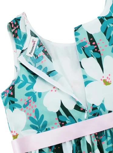 Miniatura 147 de Vestido de verano para niña, de algodón, con diseño floral