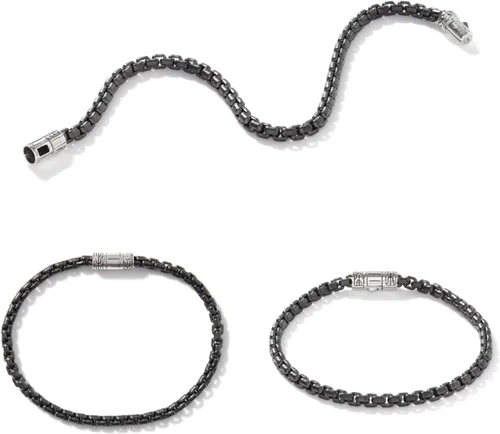 Miniatura 2 de John Hardy Pulsera de cadena de caja de 0.157 in para hombre, colección de cadena clásica
