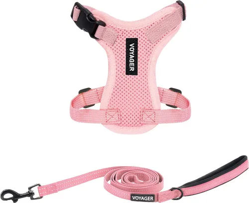 Miniatura 38 de Best Pet Supplies Voyager Step-in Lock - Arnés para mascotas con correa reflectante para mascotas, con mango de neopreno de 5 pies, soporta