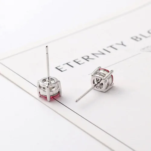 Miniatura 4 de Colección de aretes especiales de plata 99.9 con circonitas cúbicas y piedras preciosas hechas a mano