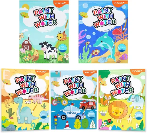 Miniatura 18 de YPLUS Libros de pintura con agua para niños pequeños, juguetes de arte y manualidades de pintura de acuarela, regalo para niños de 1 a 3, 2 a 4, 4 a