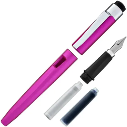 Miniatura 2 de DIPLOMAT - Pluma estilográfica Magnum Steel - Rosa - Simple y ligera - Escritura suave y cómoda - Aspecto elegante - Acero inoxidable - Artesanía