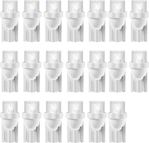 Miniatura 9 de CCIYU 20 unidades de bombilla de luz de halógeno T5 azul 17 86 206 para panel de instrumentos, lámpara de tablero 12V