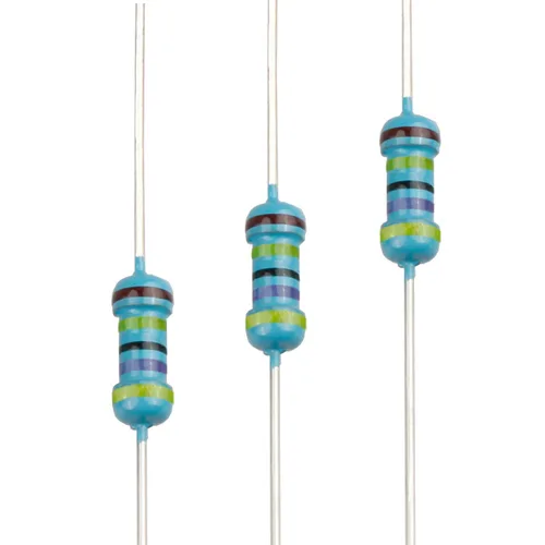 Miniatura 43 de 100pcs 1 ohm Resistor 1/4w (0.25 W) Resistencia fija de película metálica de tolerancia ±1%, múltiples valores de resistencia opcional