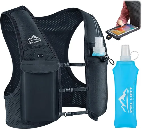 Zelvot Chaleco para Correr para Mujeres y Hombres, Patente Original de EE. UU., Chaleco de Hidratación para Correr con Correas de Pecho Ajustables y