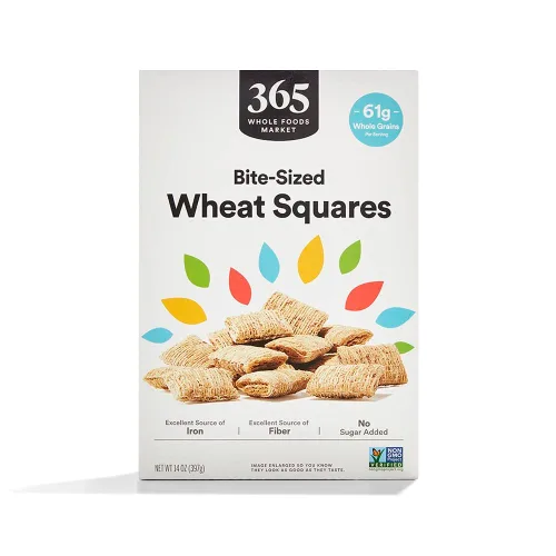 365 by Whole Foods Market, Cereal cuadrado de trigo del tamaño de un bocado, 14 onzas