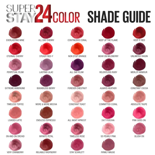 Miniatura 9 de Maybelline Super Stay 24, lápiz labial líquido de maquillaje de 2 pasos, color altamente pigmentado de larga duración con bálsamo hidratante, Merlot