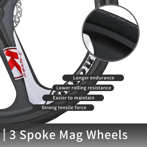 Miniatura 2 de Eurobike OBK XC550 - Bicicleta de carretera ruedas 700C 21 velocidades frenos a disco bicicleta para hombre o mujer