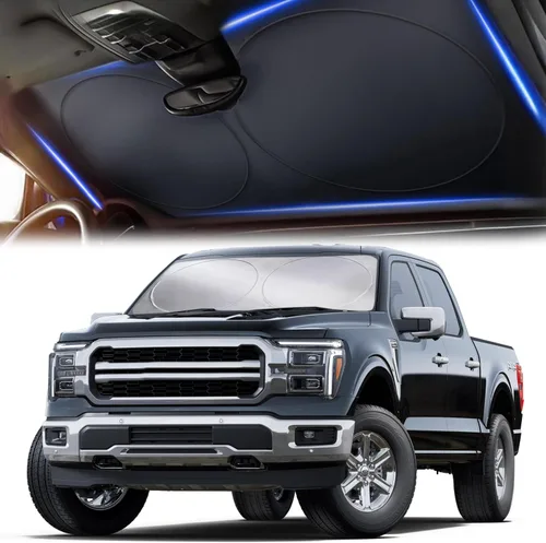 Miniatura 109 de Autovir Parasol para parabrisas Rivian R1S 2022-2024 2025 2026, parasol para ventana delantera, protección UV, bloqueador de calor, accesorios