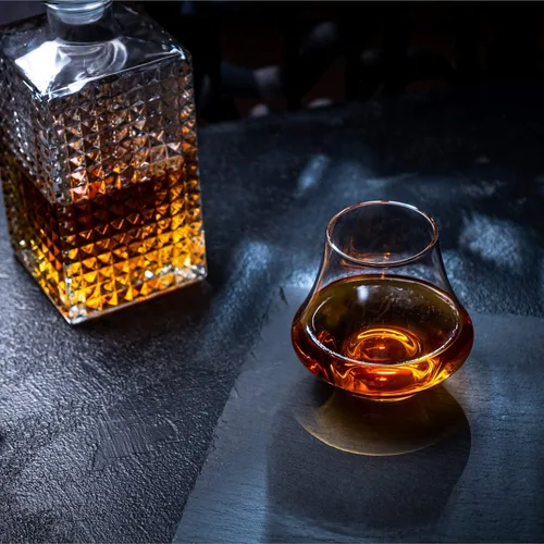 Miniatura 6 de Rocks - Juego de regalo de piedras de whisky y cristal de alta calidad, 6 rocas redondas de granito hechas a mano, vaso para whisky, escocés