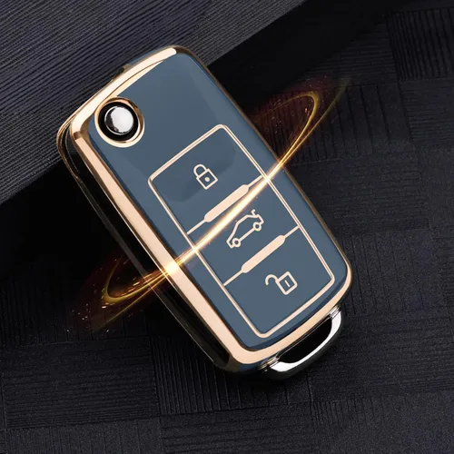 Miniatura 7 de ELOHEI Funda para llavero VW, TPU suave premium de 360 grados, protección completa para VW Volkswagen Jetta Beetle Tiguan Passat Golf MK6 Polo 3