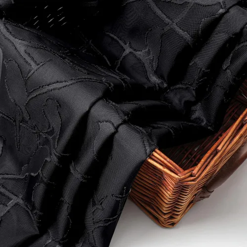 Miniatura 6 de OVZME Anji Clip Voile Sheer Tiers RD 2X30X36 Negro