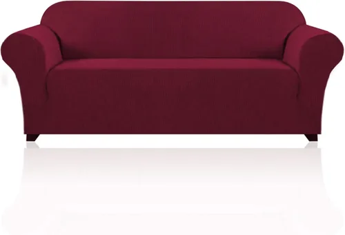 Miniatura 54 de PrinceDeco Funda elástica para sofá de 3 cojines, protector de muebles con parte inferior elástica antideslizante, apta para perros