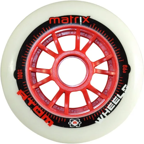 Miniatura 6 de Atom Pro Fitness 3x125 - Paquete de patines en línea para exteriores (talla 13 EE. UU., ruedas verdes, Striker 11.8/0.118x4.921 in)