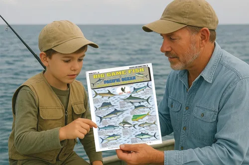 Miniatura 3 de Saltwater Fish Identification Chart #1 - Waterproof Quick Reference Fishing Guide - Species ID + Fishing Methods