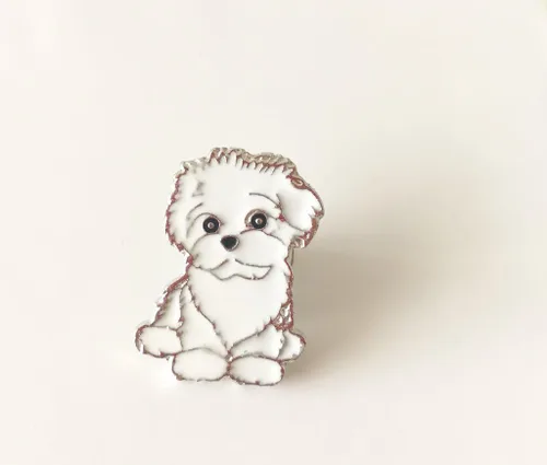 Miniatura 9 de Broche de perro carlino encantador para mascotas, broche de ramillete de metal, placa de identificación para perro, regalo de cumpleaños de Navidad