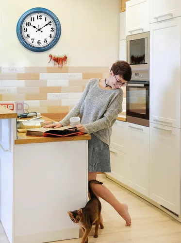 Miniatura 4 de JENLYSTIME Reloj de pared retro de 12 pulgadas, silencioso, sin tictac, funciona con batería, movimiento fácil de leer, relojes de pared para 12