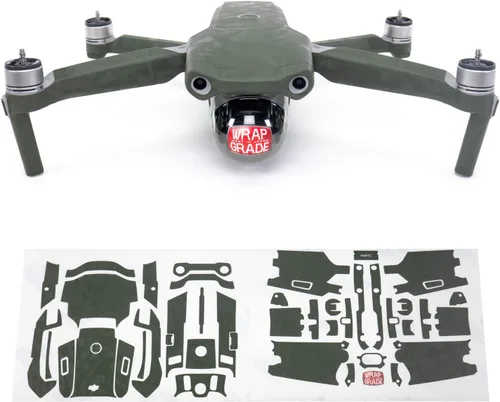 Miniatura 9 de Wrapgrade Unidad Principal Skin Compatible con DJI Mavic Air 2 (Titanio)