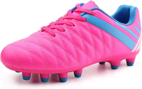 brooman Zapatos deportivos de fútbol para niños y niñas, zapatos de fútbol para exteriores