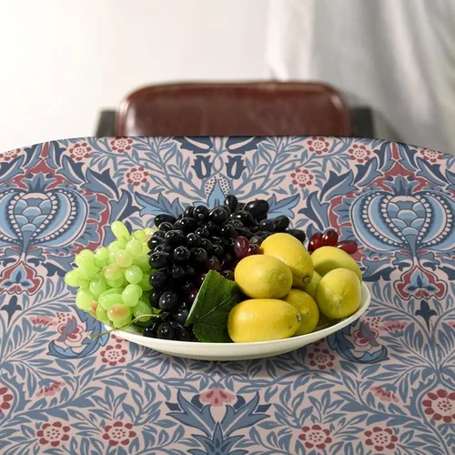 Miniatura 184 de Mantel Floral Retro de Pájaros, Diseño Original Bohemio William Morris Estampado Cubierta de Mesa para Hogar Picnic Fiesta Comedor Cocina William