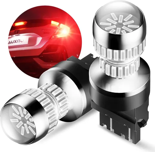 Miniatura 21 de AUXITO Bombilla LED 1157 blanca, superbrillante 2057 2357 7528 BAY15D, bombillas LED para respaldo, señal inversa, intermitente, estacionamiento