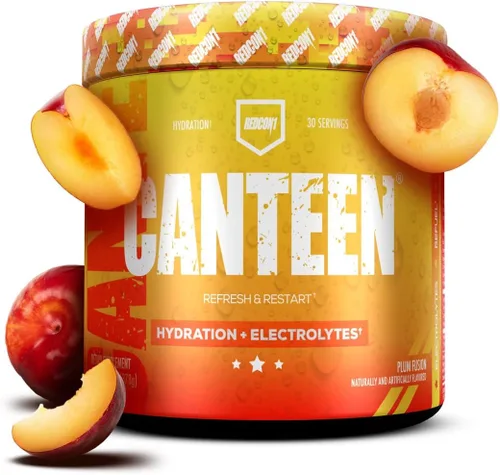 REDCON1 Canteen Hydration + Electrolytes, Plum Fusion - Polvo de bebida electrolítica con vitaminas B + minerales para la recuperación, polvo de