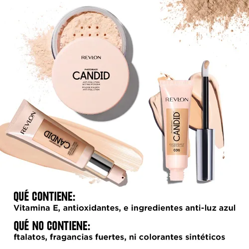 Miniatura 6 de Revlon PhotoReady - Polvo fijador, maquillaje facial difuminador sincero, anticontaminación, ligero y transpirable, alto pigmento, acabado natural