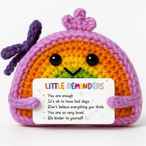 Miniatura 9 de Regalo de agradecimiento – Muñeca arcoíris de ganchillo con tarjeta "Make the Difference" – Decoración de agradecimiento para profesores, compañeros