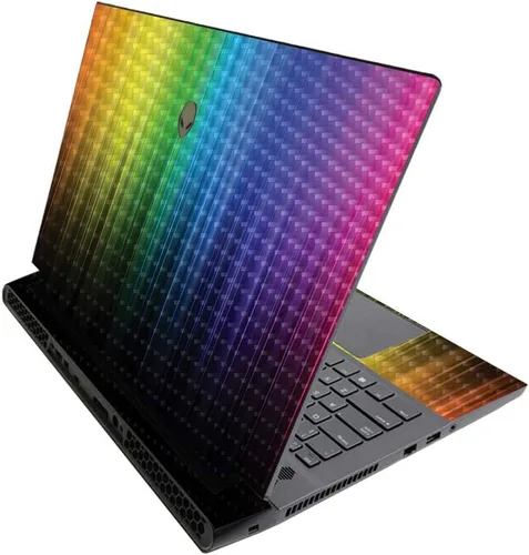 Miniatura 346 de MightySkins - Skin brillante con purpurina para Alienware M17 R3 (2020) y M17 R4 (2021) - Diversión de los años 90 Acabado duradero con purpurina