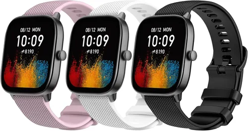 TiMOVO Correa deportiva compatible con Amazfit GTS 2 Mini/GTS 4 Mini/GTR Mini/GTR 1.654 pulgadas/Amazfit Bip 3/3 Pro/Amazfit GTS/GTS 2 3 4, [paquete