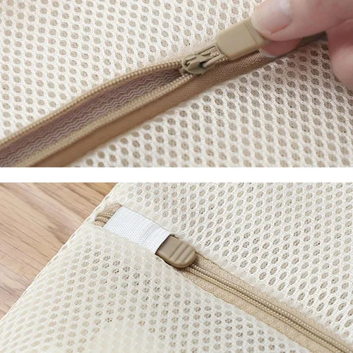 Miniatura 7 de FOYERNUAGE - Bolsas de malla para ropa delicada con cremallera de bloqueo automático, bolsa de lavandería tridimensional, bolsa de malla de 12 x 16