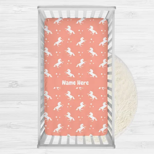 Miniatura 10 de Sábanas de cuna de bebé coloridas personalizadas con nombre, paquete personalizado y sábanas de juego para bebés, sábanas de colchón de cuna