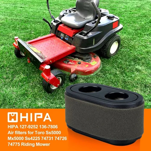 Miniatura 2 de Hipa 127-9252 136-7806 SS5000 Filtro de aire para cortacésped Toro Timecutter de 42 pulgadas y 50 pulgadas SW5000 SW4200 SS4250 Partes 74731 74726
