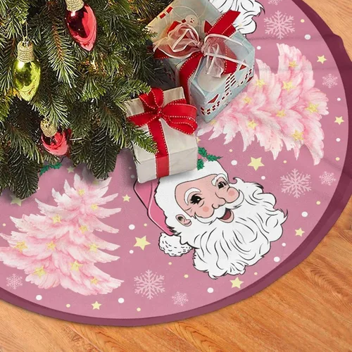 Miniatura 9 de Falda de Árbol de Navidad con Diseño de Dulces en Remolino de 36 Pulgadas, Alfombra de Árbol de Navidad, Decoración de Fiesta Navideña de Invierno 7