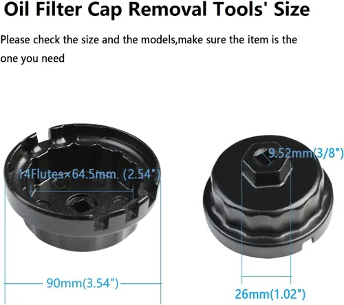 Miniatura 4 de Llave de filtro de aceite, herramienta de extracción de filtro de aceite compatible con Toyota Lexus Camry RAV4 Tundra Highlander y más