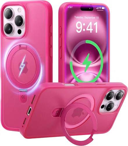 Miniatura 68 de CASEKOO- Funda para iPhone 15 c/soporte magnético invisible [protecc. militar contra caídas] [compatible c/MagSafe], a prueba de impactos, delgada