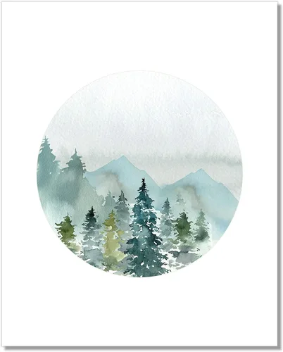 Miniatura 8 de Forest Landscape Art Prints - Nature Wall Decor - 8x10 - Set of 3 - Unframed