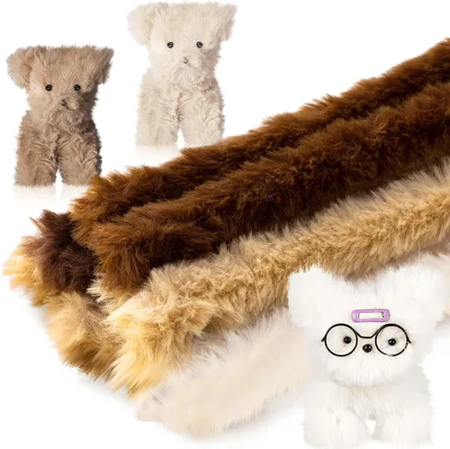 VitalCozy 10 limpiadores de tuberías extra gruesos y peludos de 39.37 pulgadas, material de vellón de piel jumbo, tallos de felpilla esponjosa,