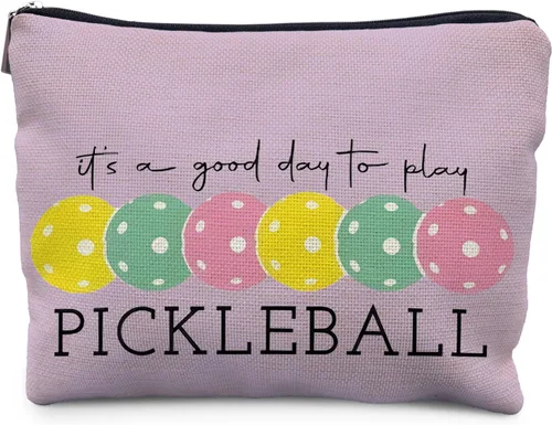 Miniatura 16 de Regalos de Pickleball para Mujeres RYYCDOI, Bolsa de Maquillaje de Pickleball Estuche Cosmético, Accesorios de Pickleball para Mujeres