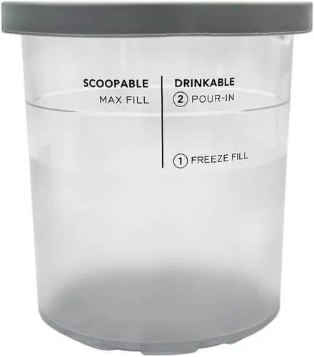 Miniatura 7 de Recipientes de pinta de helado de tamaño familiar XL, compatibles con Ninja NC501 CREAMi Deluxe 11 en 1 para helados y congelados y modelo: NC500