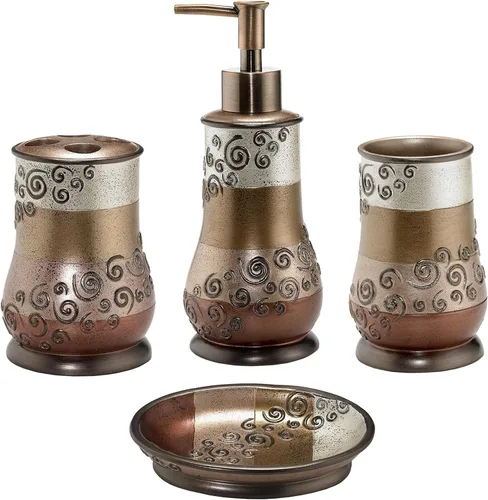Miniatura 47 de Zahari Home Capri - Juego de toallas de baño de 3 piezas, toalla de baño, toalla de mano y toalla facial, decoración moderna, hermoso diseño único