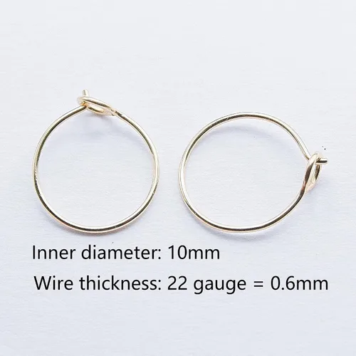 Miniatura 3 de Aretes de aro huggie pequeños y finos para mujer - Rellenos de oro de 14k o plata esterlina, aros pequeños, aretes de aro de oro ligeros Chapado