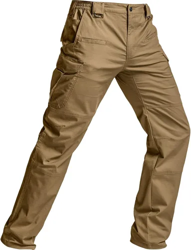 Miniatura 163 de CQR – Pantalones tácticos elásticos tipo cargo para hombre, resistentes al agua, de tela ripstop (antidesgarros), ligeros, ideales para uso diario