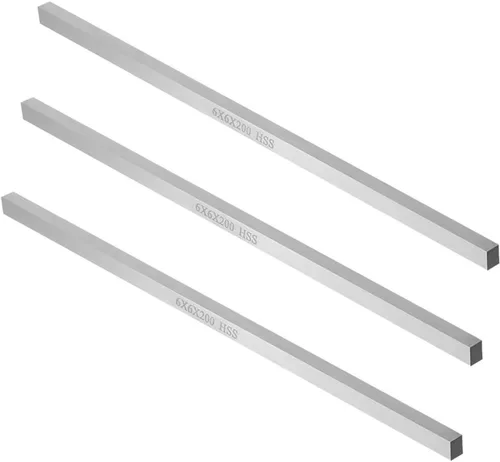 Miniatura 3 de XMHF 2 unids Torno HSS Square Herramienta de Corte Bits Bar Torno Rectangular Mosca Cortador Molino en Blanco 0.236x0.236x7.874 in