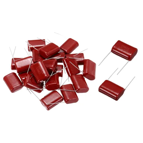 Miniatura 20 de uxcell 120 condensadores de película de polipropileno metalizado CBB22 630V 104J 5% de tolerancia