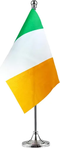 Banderas de Irlanda con bandera irlandesa para mesa, escritorio y oficina, banderas internacionales de países del mundo, celebración de eventos