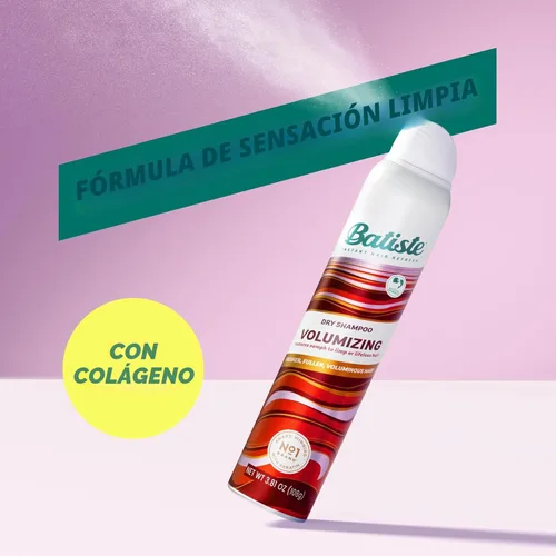 Miniatura 7 de Batiste Champú seco, voluminizador, refresca el cabello y absorbe el aceite entre lavados, champú sin agua para mayor textura y cuerpo del cabello