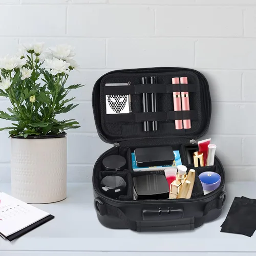 Miniatura 5 de BOYISTARG Bolsa grande a prueba de olores con 8 artículos pequeños, estuche portátil a prueba de olores con cerradura de combinación para el hogar