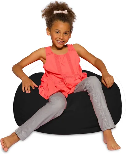 Miniatura 33 de Posh Creations - Sillón puff para niños, adolescentes y adultos, incluye funda extraíble y lavable a máquina, tamaño mediano de 27 pulgadas, lona